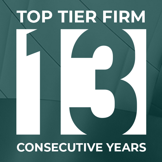 13th consecutive Best Law Firm award thumbnail