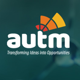 AUTM logo on PPG background